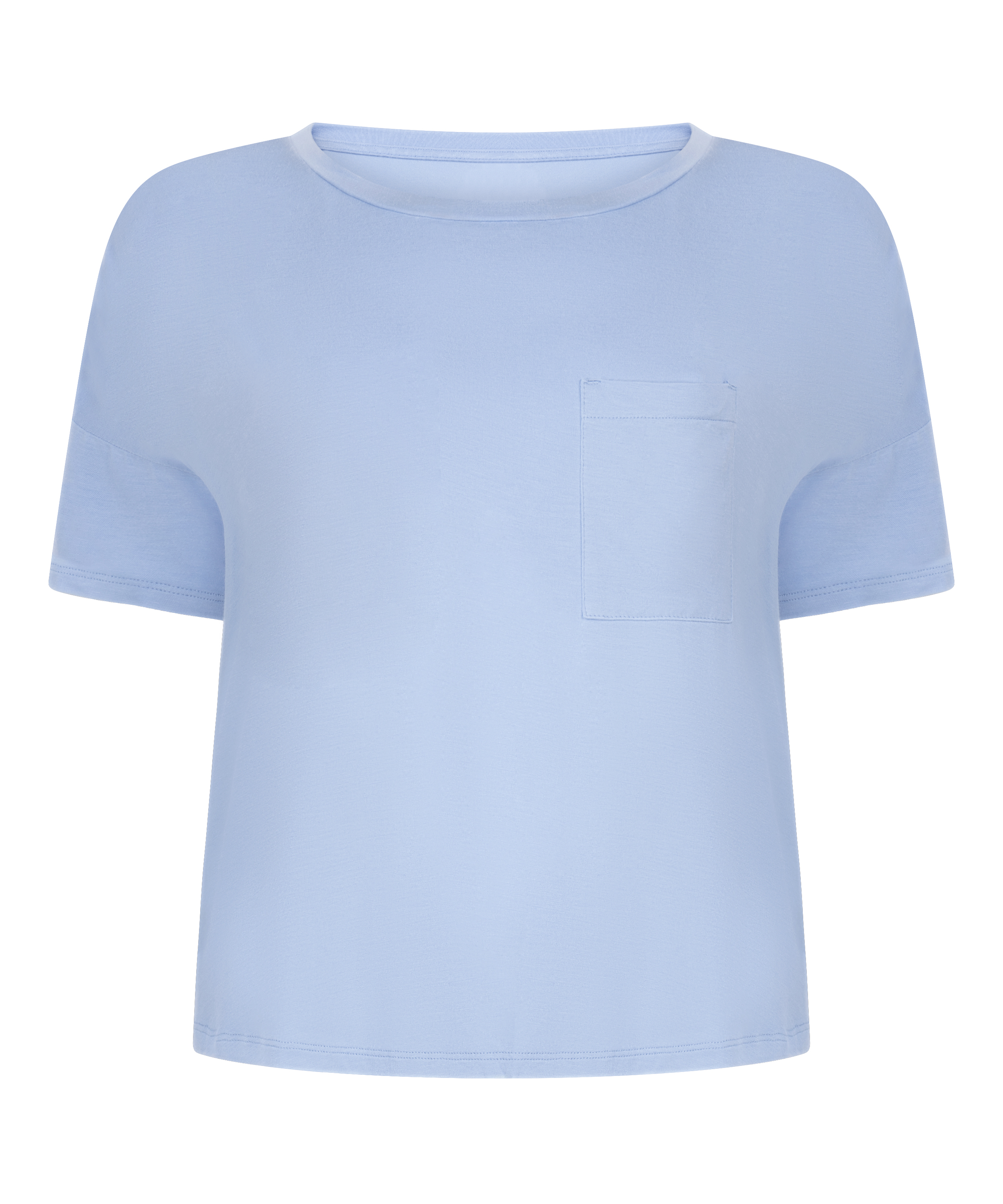 Top met korte mouwen, Blauw, main
