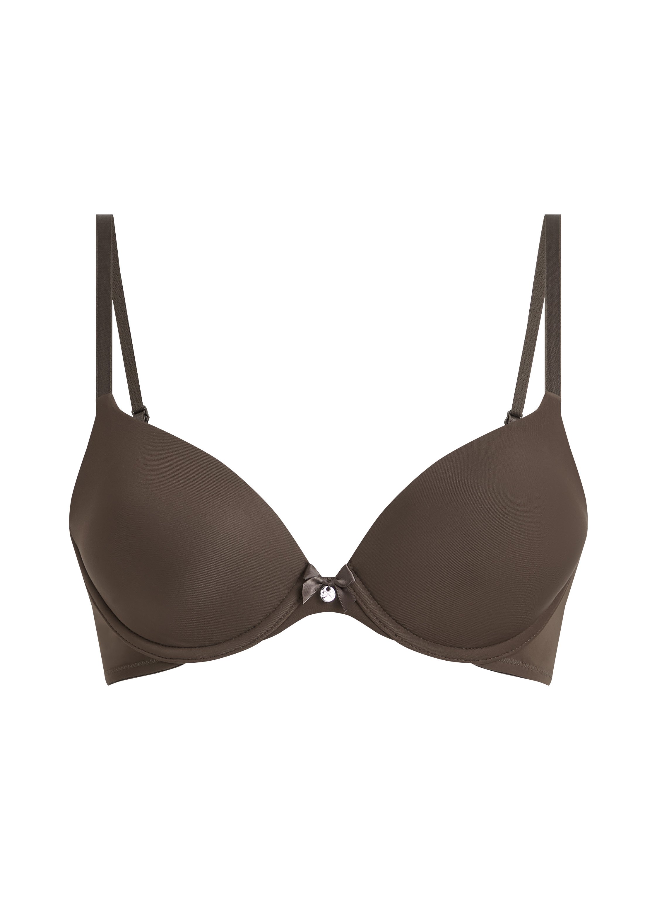 Soutien-gorge à armatures préformé Plunge, Brun, main