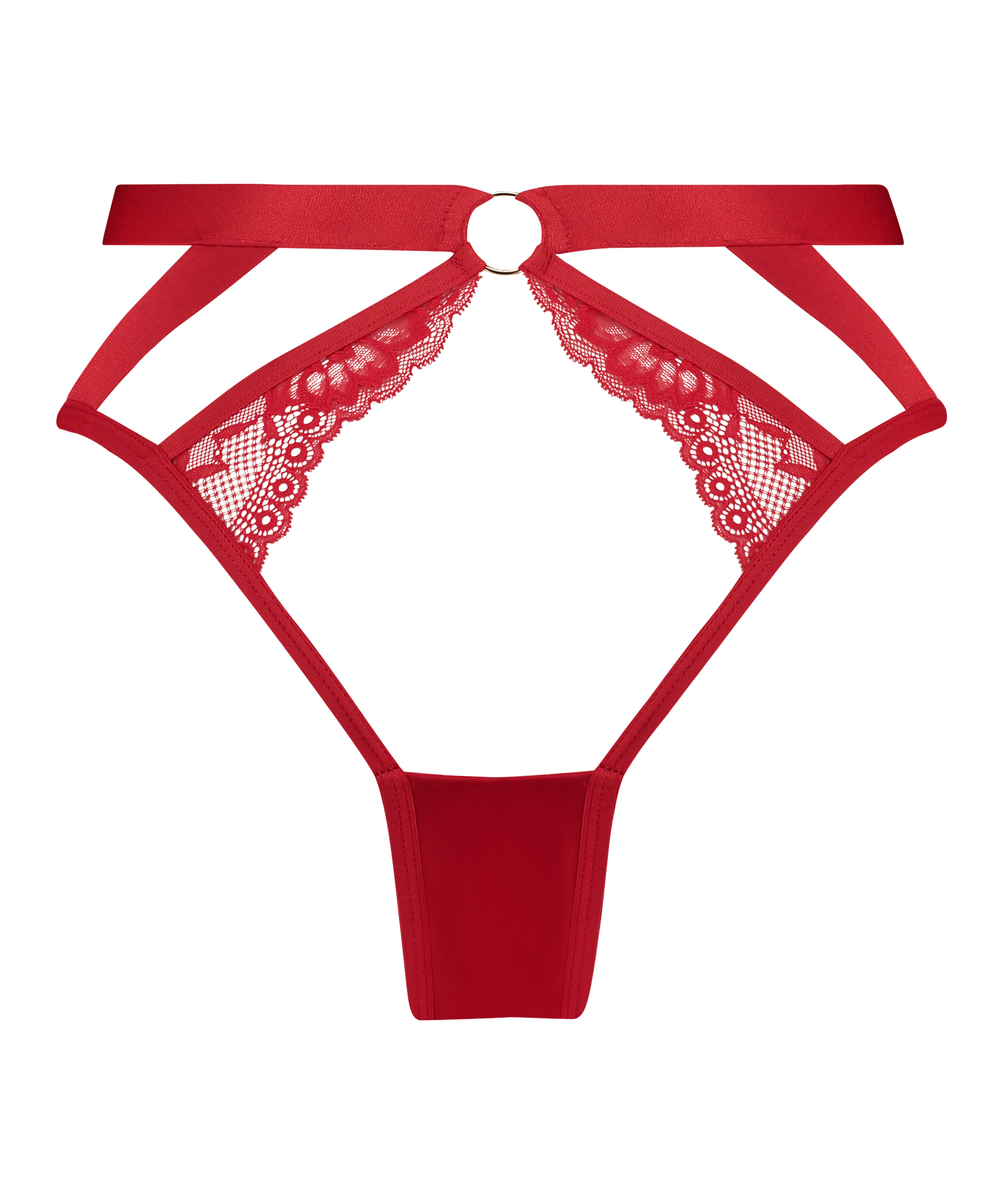 Slip brésilien Clementine, Rouge, main