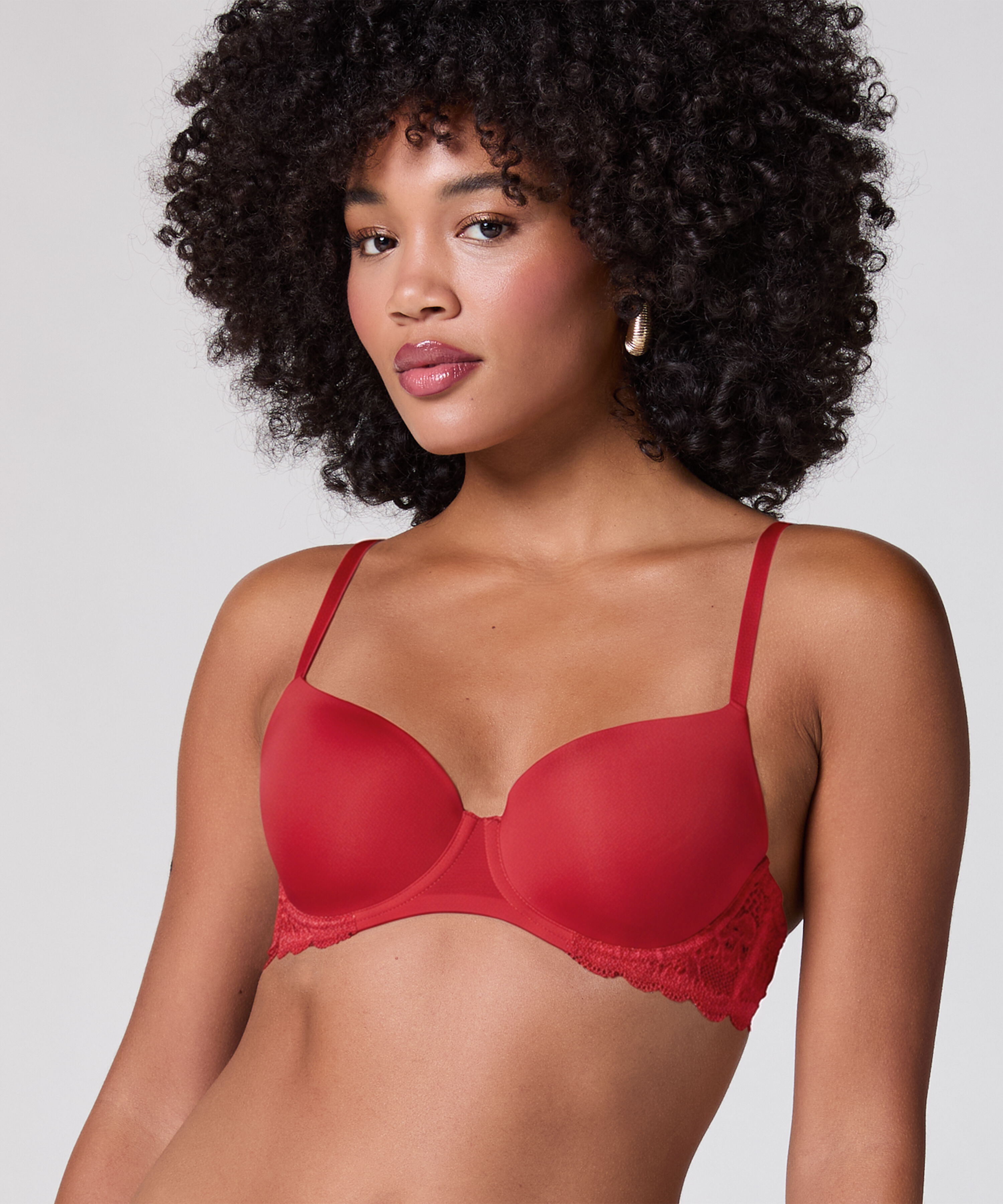 Voorgevormde beugel bh Angie, Rood