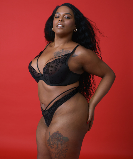 Soutien-gorge à armatures non-préformé Pippa, Noir