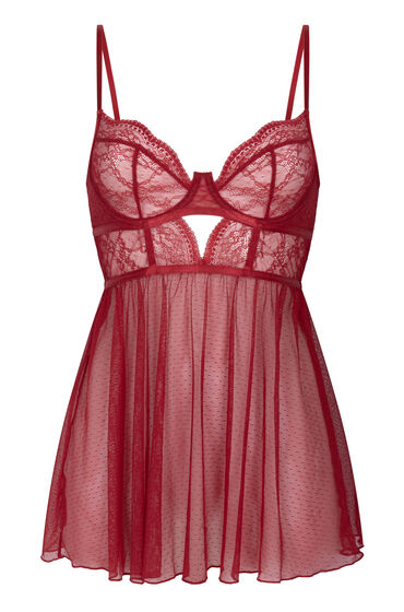 Hunkemöller Babydoll Isabelle Rood, foto 3