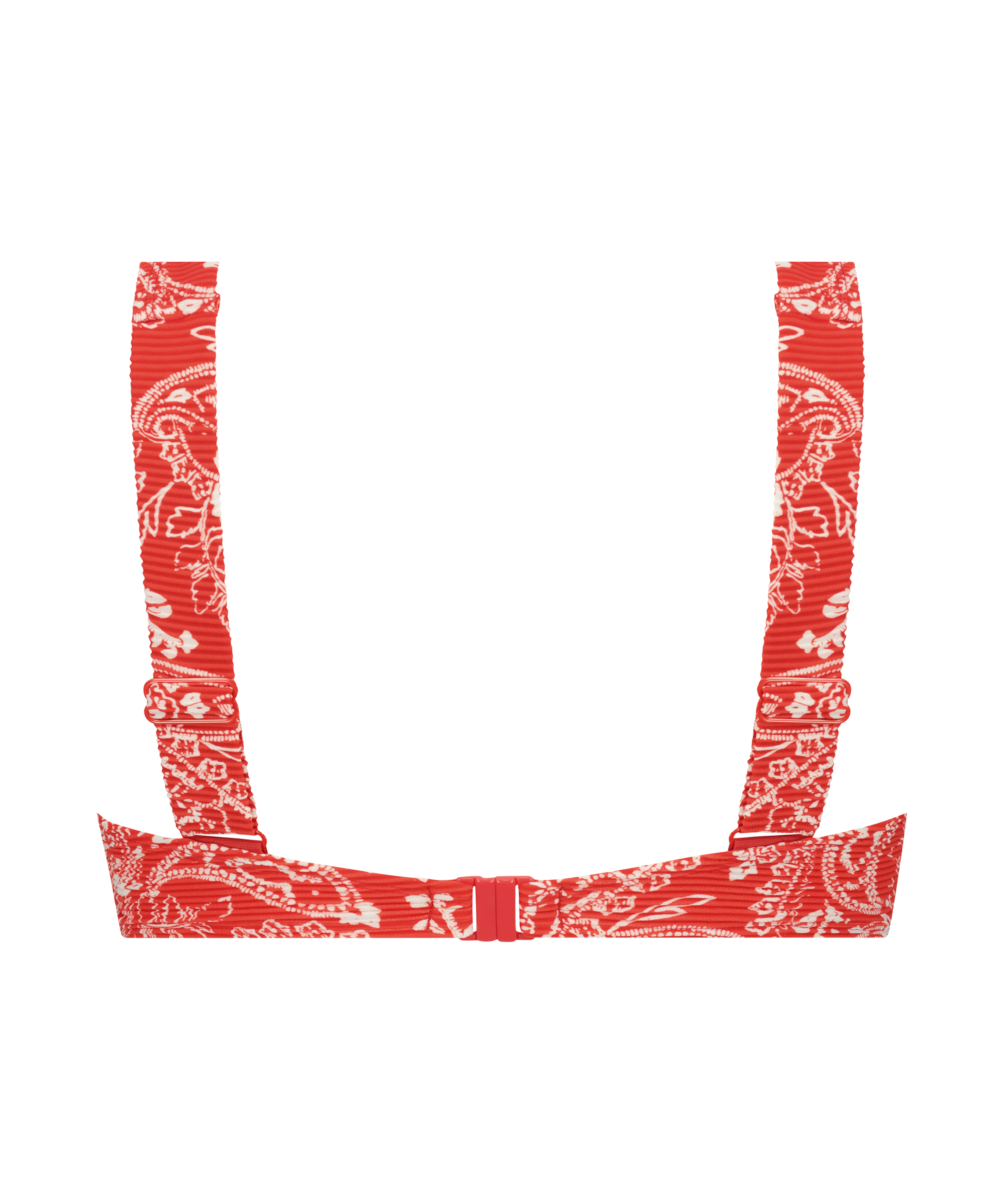 Haut de bikini &agrave; armatures non pr&eacute;form&eacute; Paisley, Rouge, main