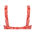 Haut de bikini &agrave; armatures non pr&eacute;form&eacute; Paisley, Rouge