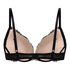 Soutien-gorge push-up &agrave; armatures pr&eacute;form&eacute; Teddy, Noir