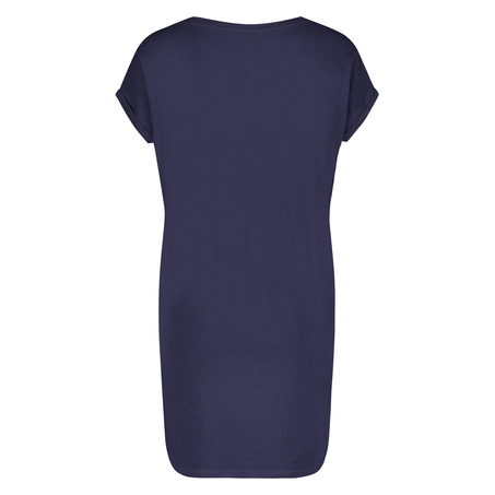 Nachthemd Ronde hals, Blauw