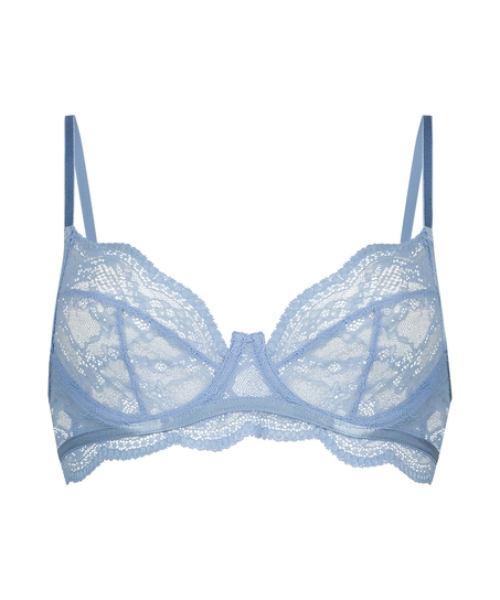 Soutien-gorge non-rembourr&eacute; &agrave; armatures Isabelle, Bleu