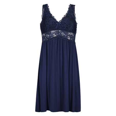 Slipdress Nora Lace, Blauw
