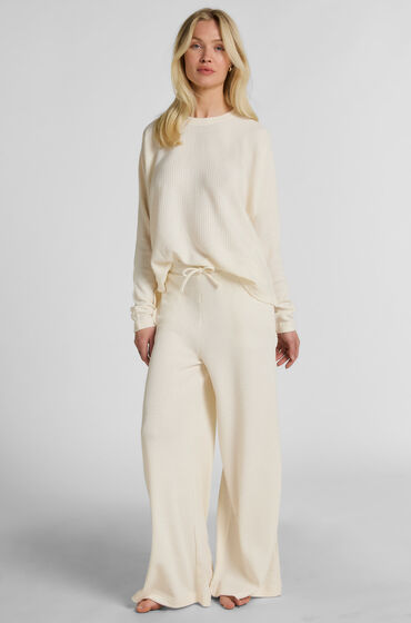 Hunkemöller Broek Waffle Tracey Wit