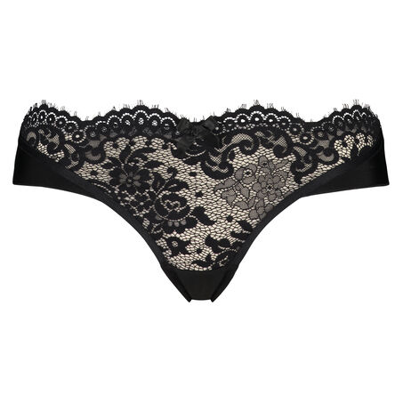 Slip br&eacute;silien Ingrid, Noir