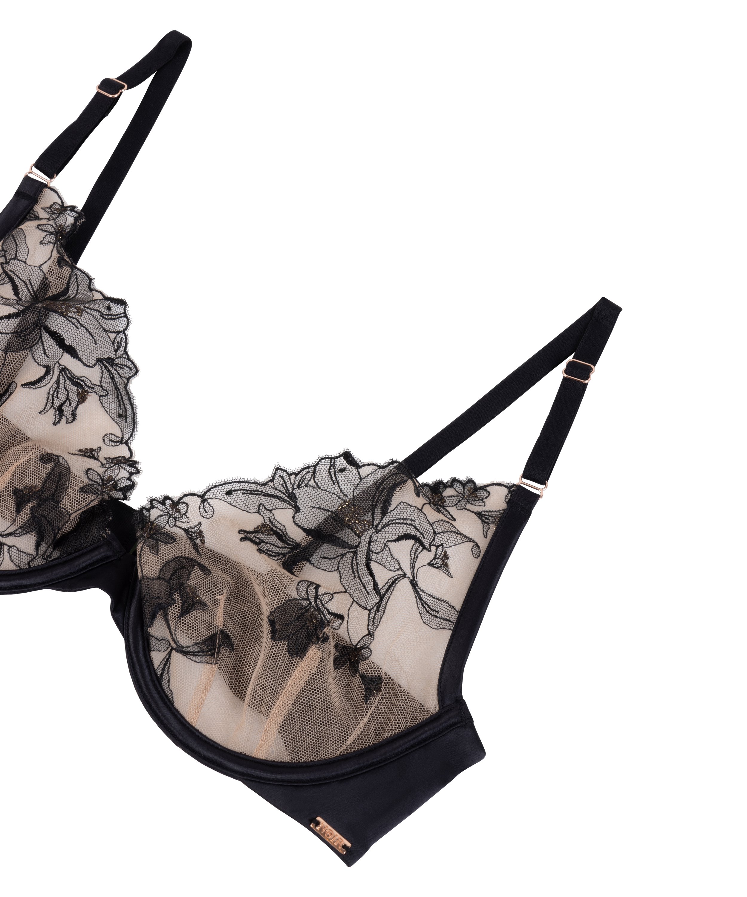 Niet-voorgevormde beugel bh Anouk, Zwart, main