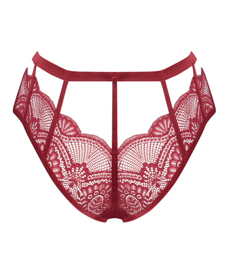 Brazilian met open kruis Blondie, Rood