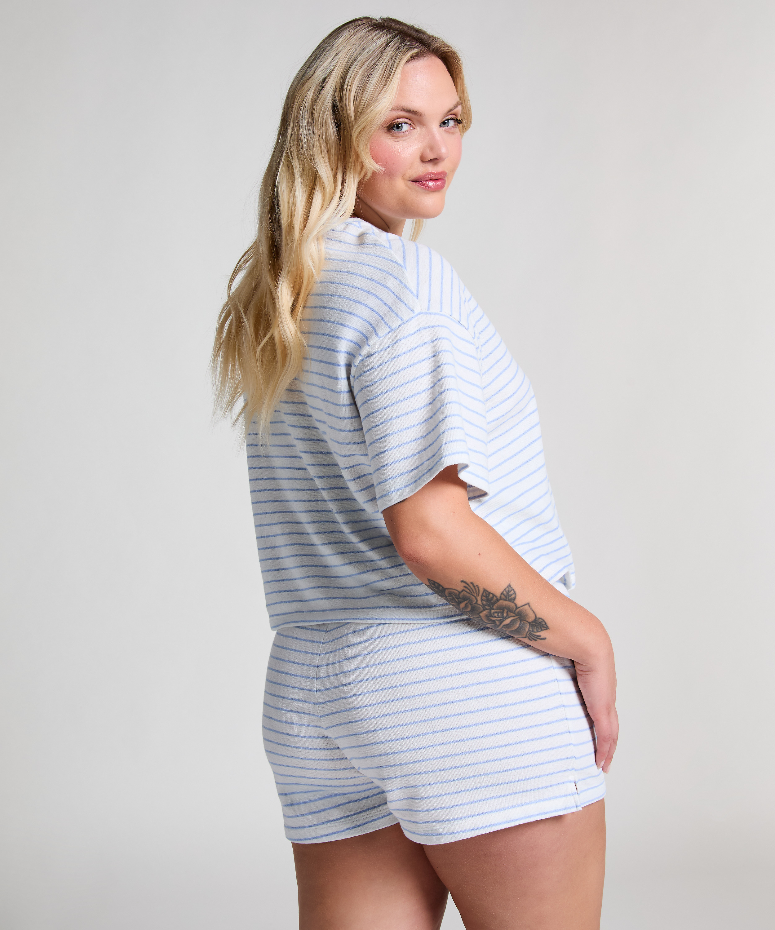 Shorts Katoen, Blauw, main