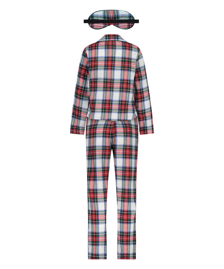 Pyjama set check Twill, Wit