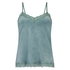 Cami top Velours Lace, Groen