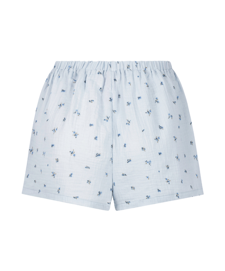 Mousseline Short, Blauw