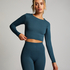 HKMX Sport cropped top Seamless, Groen