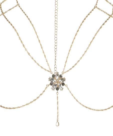 Bralette chain Top, Geel