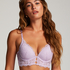 Soutien-gorge à armatures préformé longline Ollie, Pourpre