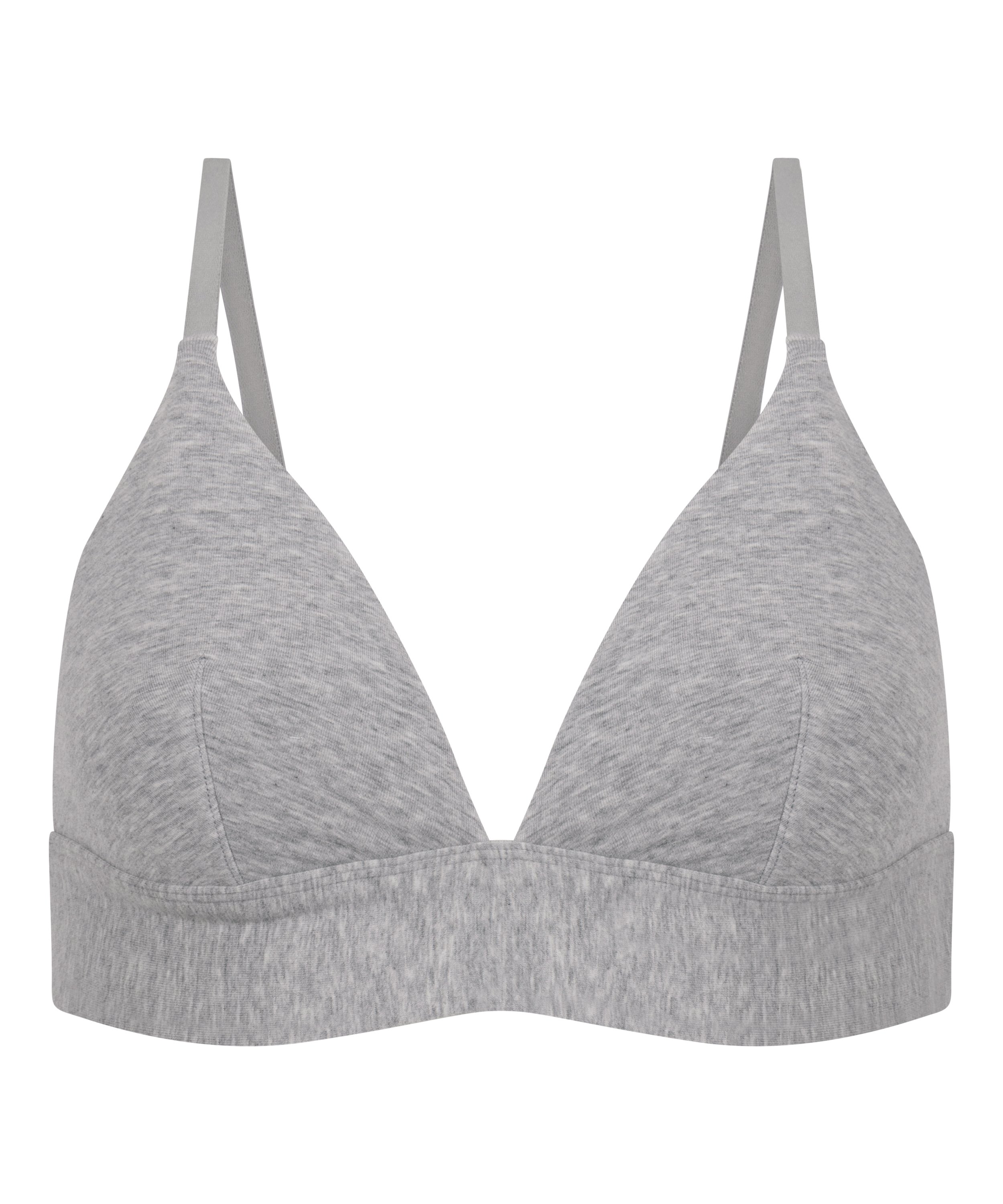 Brassière en coton, Gris, main