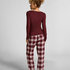 Pyjamabroek Flannel, Paars
