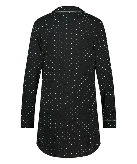 Nachthemd Jersey Essential, Zwart