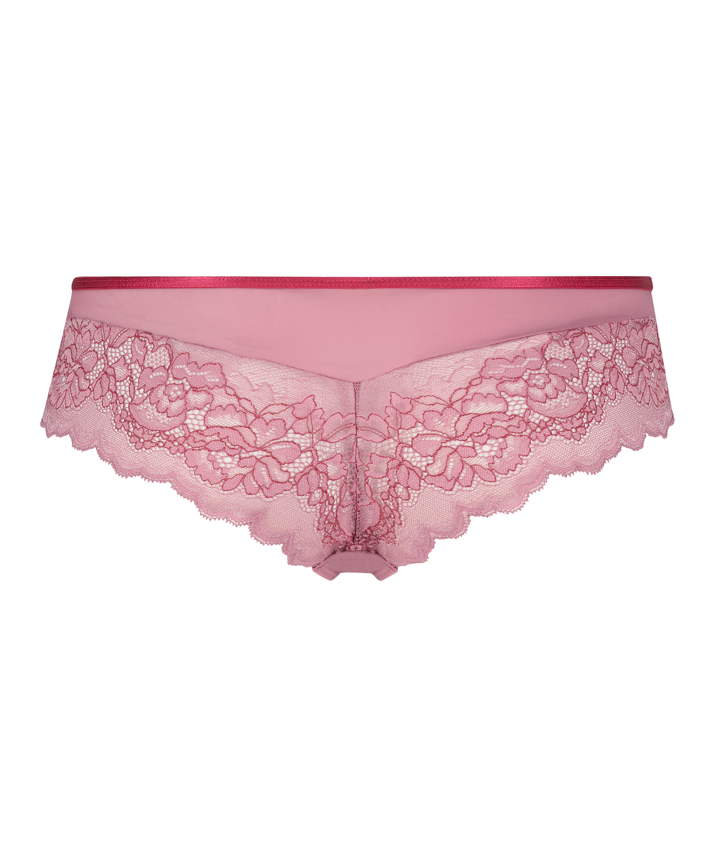 Slip br&eacute;silien short Kaya, Pourpre, main