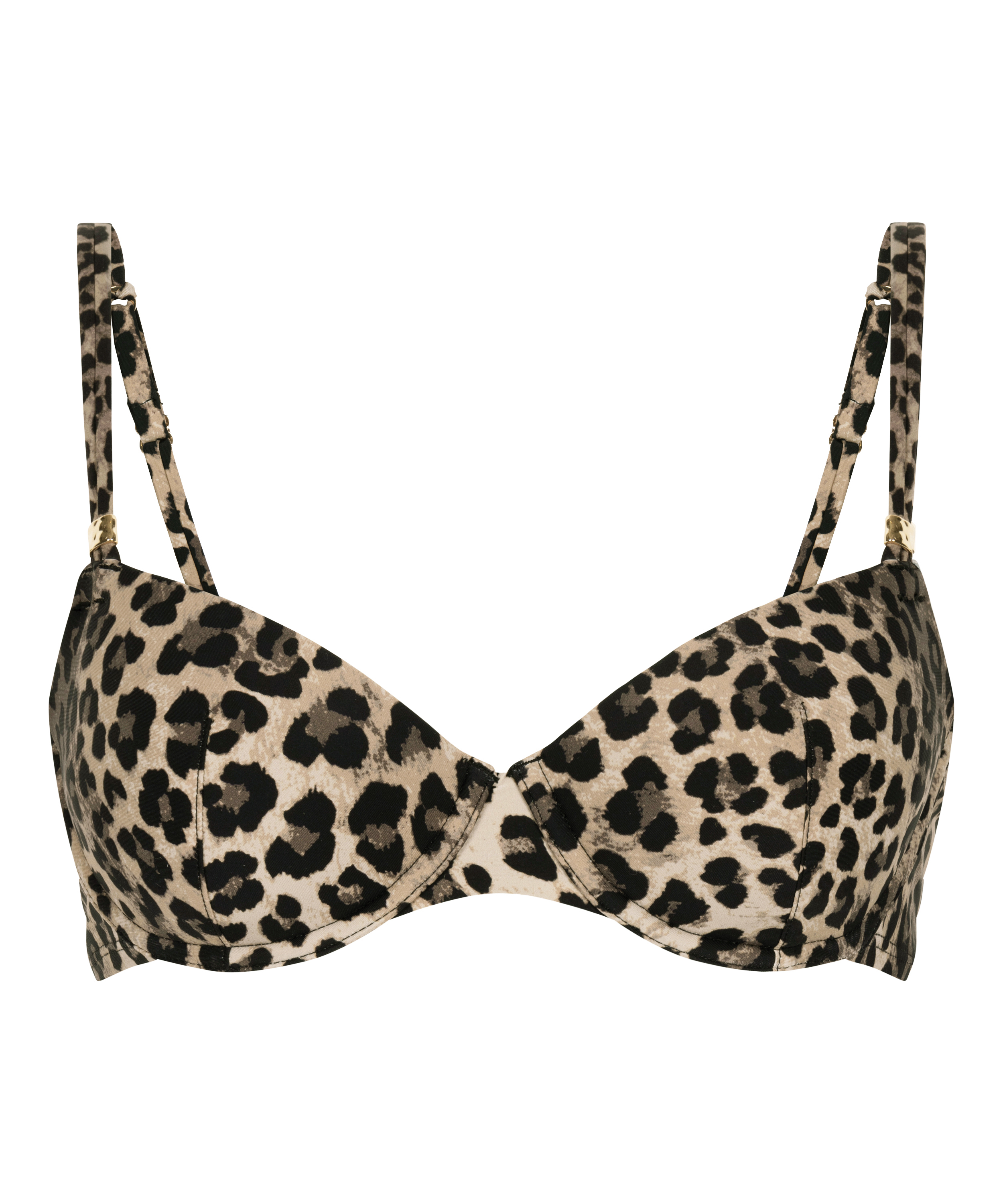 Voorgevormde bikinitop met beugel Animalia, Bruin, main