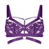 Soutien-gorge à armatures non rembourré longline Sadie, Pourpre