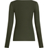 super soft Boothals shirt met Cashmere, Groen