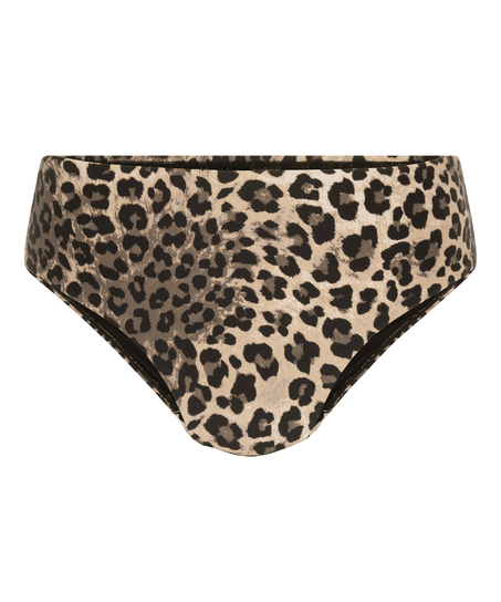 Bas de bikini taille moyenne Animalia Rio, Brun