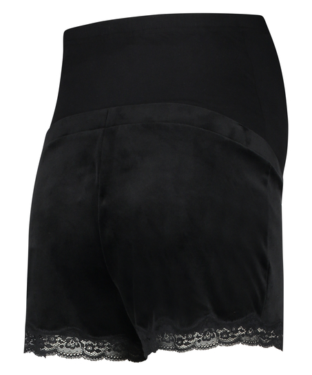 Short de grossesse Velours, Noir