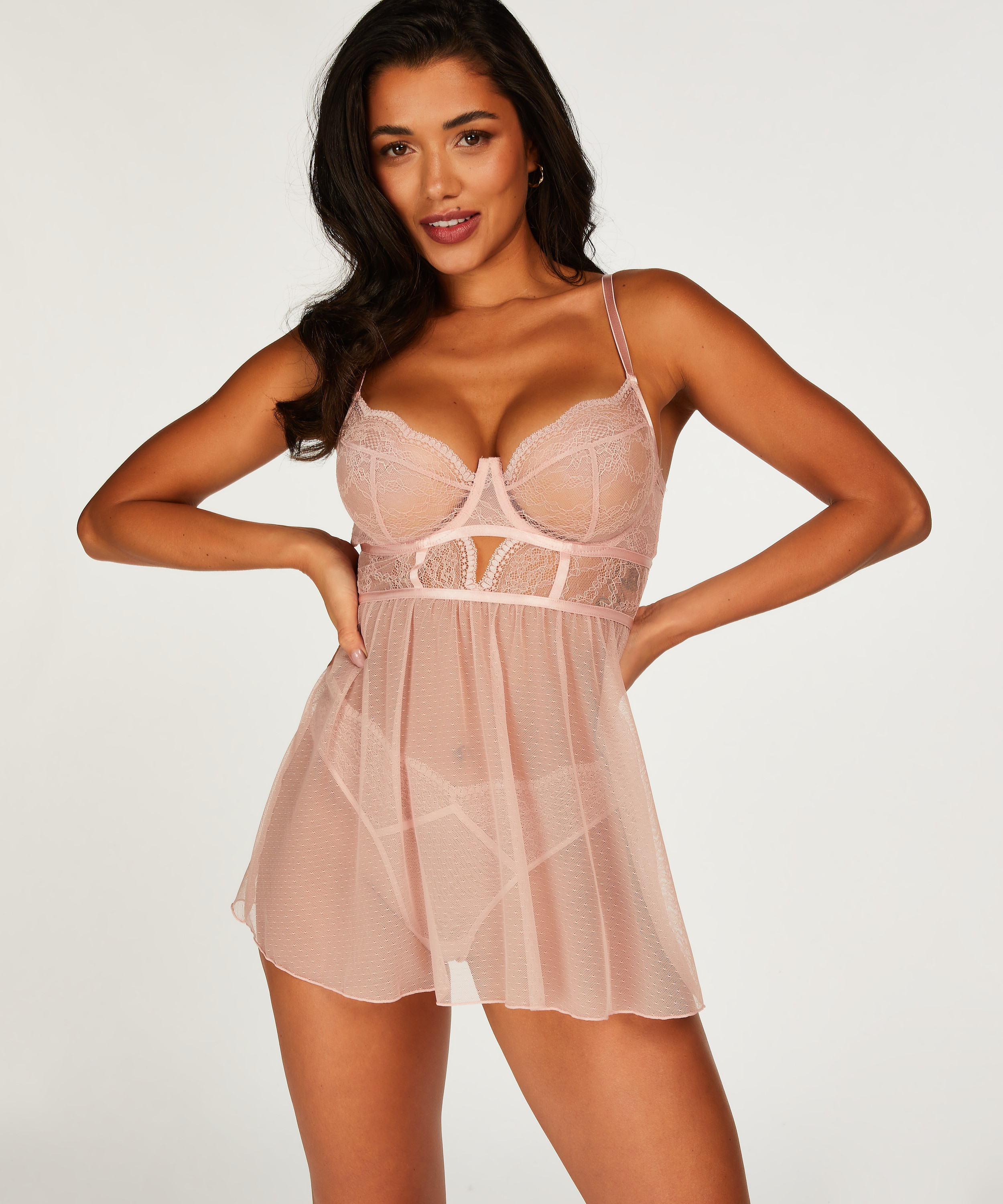 Babydoll Isabelle, Roze, main