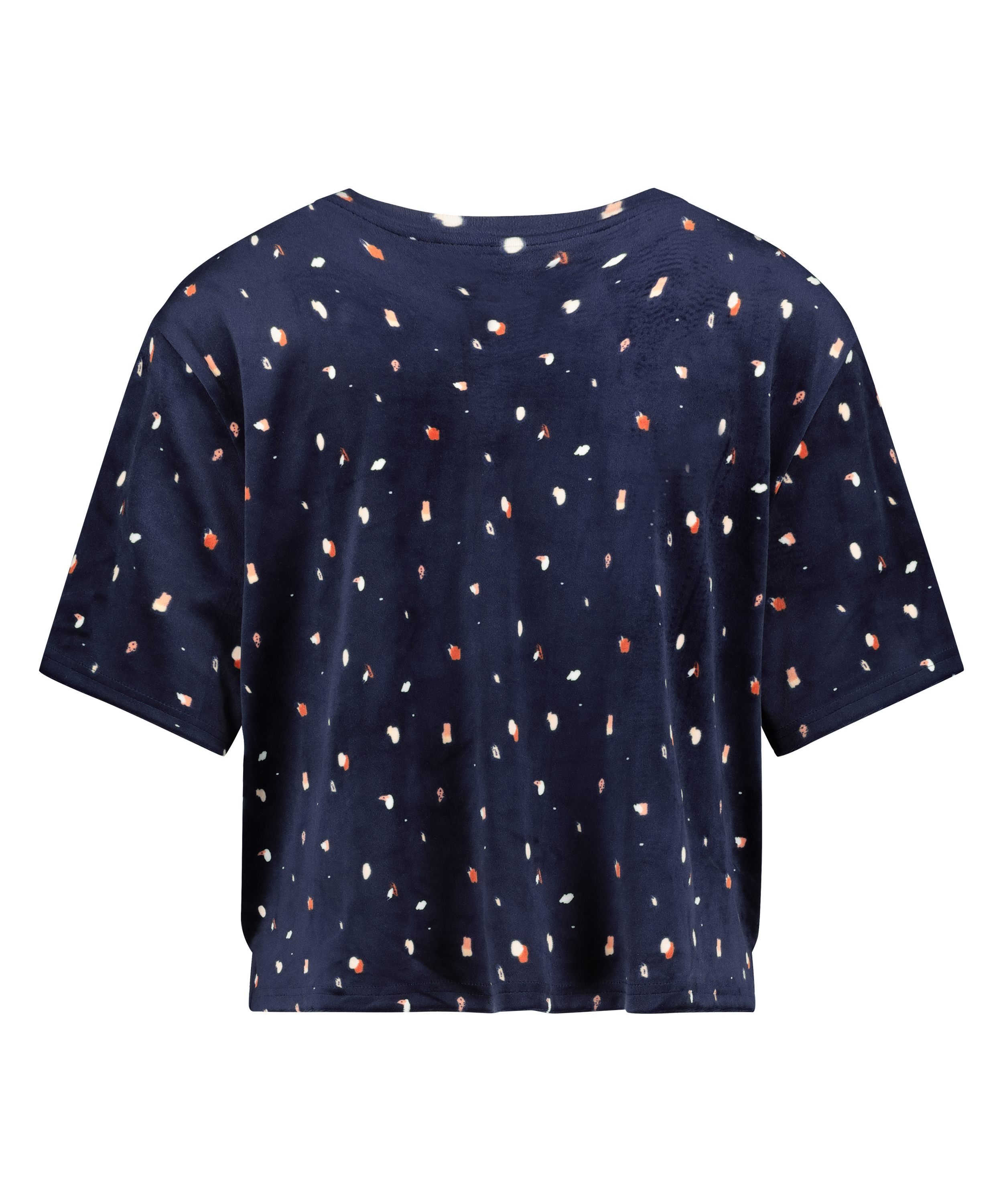 Top Velours Pocket, Bleu, main