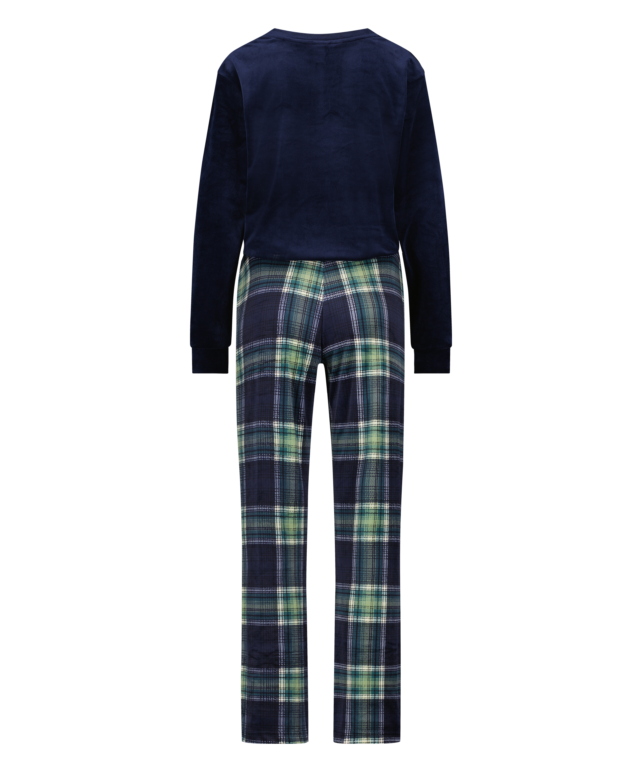 Ensemble de pyjama velours, Vert, main