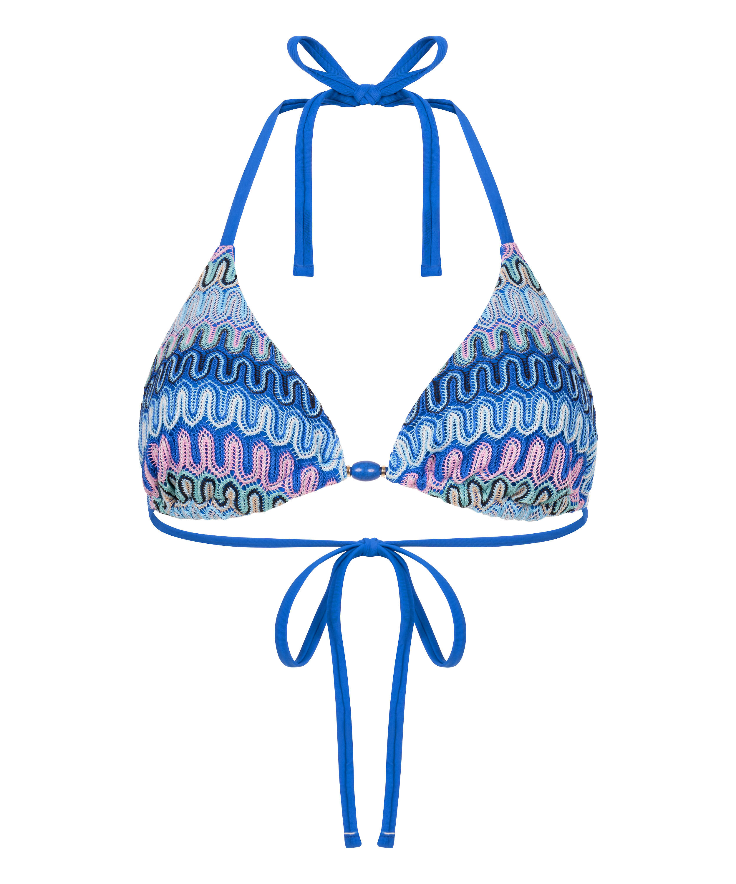Triangel bikinitop Cali, Blauw