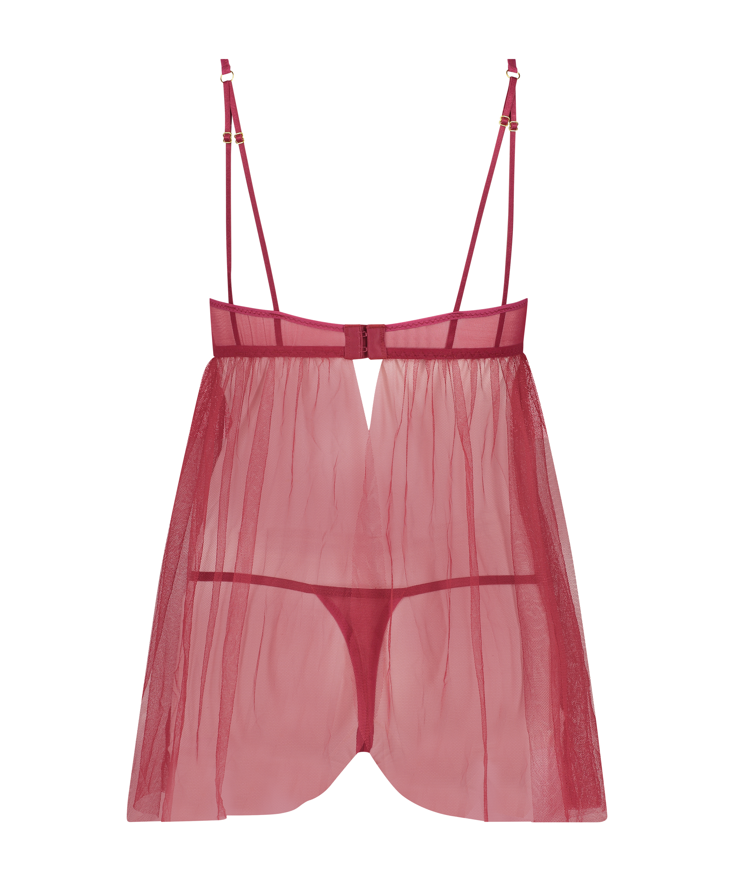 Nuisette Emily, Rouge, main