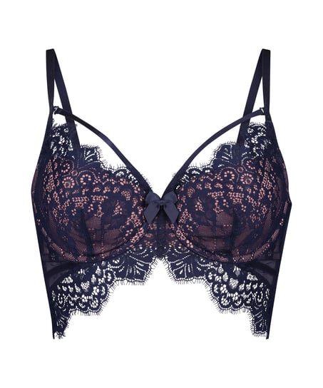 Soutien-gorge &agrave; armatures pr&eacute;form&eacute; longline Marilee, Bleu