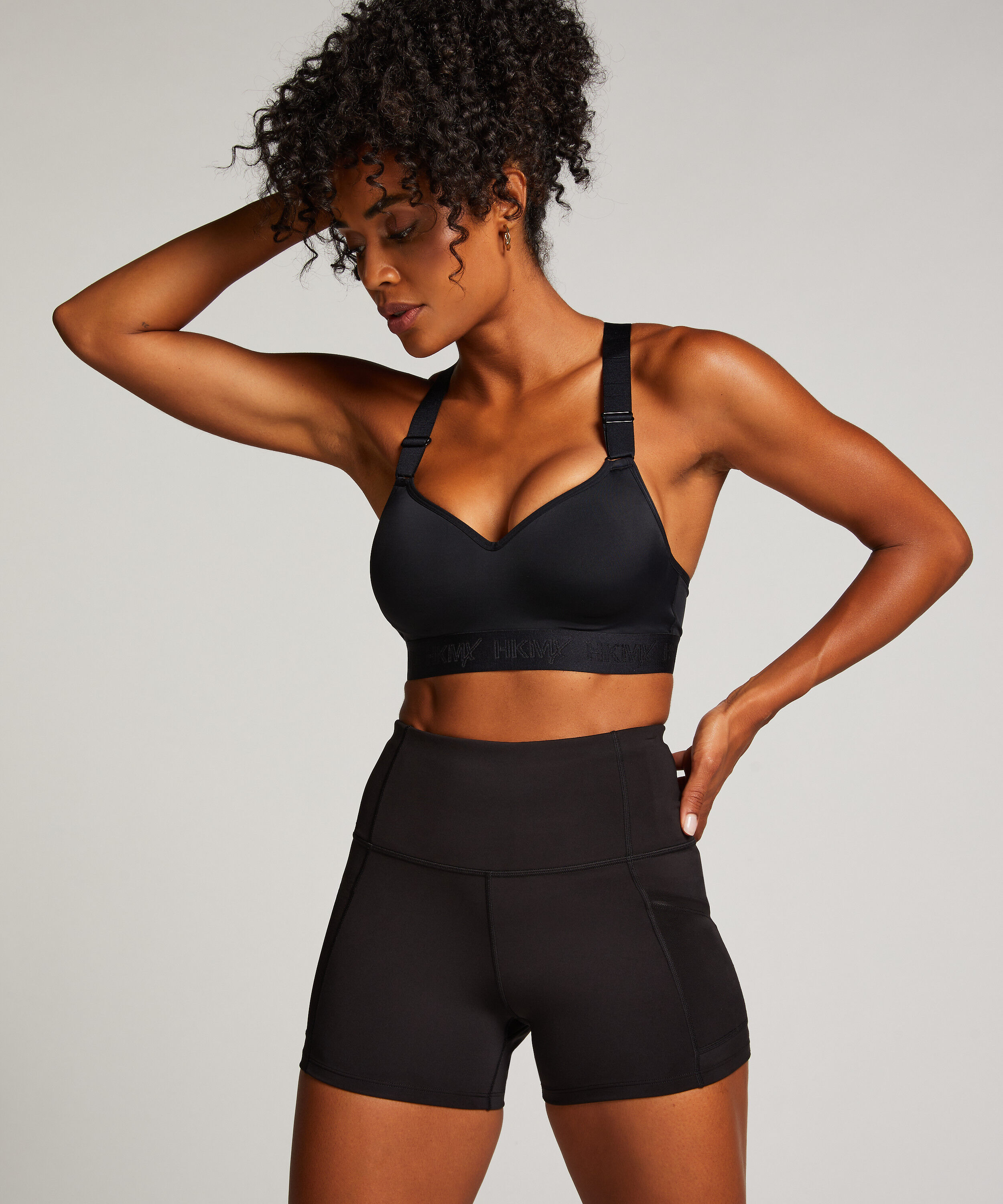 HKMX High waist shorts Oh My Squat, Zwart