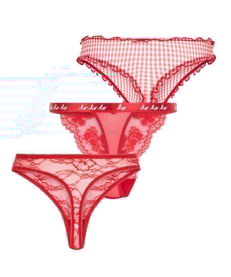 Cadeauset Kerst string, Rood
