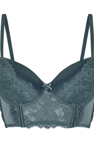 Hunkemöller Voorgevormde Longline Beugel Bh Viktoria Blauw, foto 3