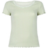Haut en dentelle Pointelle, Vert