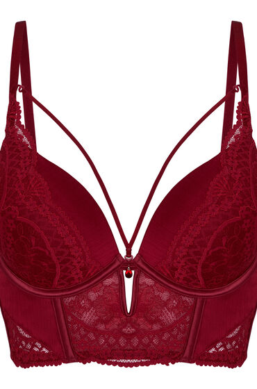 Hunkemöller Push-up Longline Bh Tosca Rood, foto 3