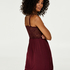 Slipdress Jersey lace, Rood