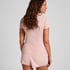 Pyjama dentelle côtelé, Rose