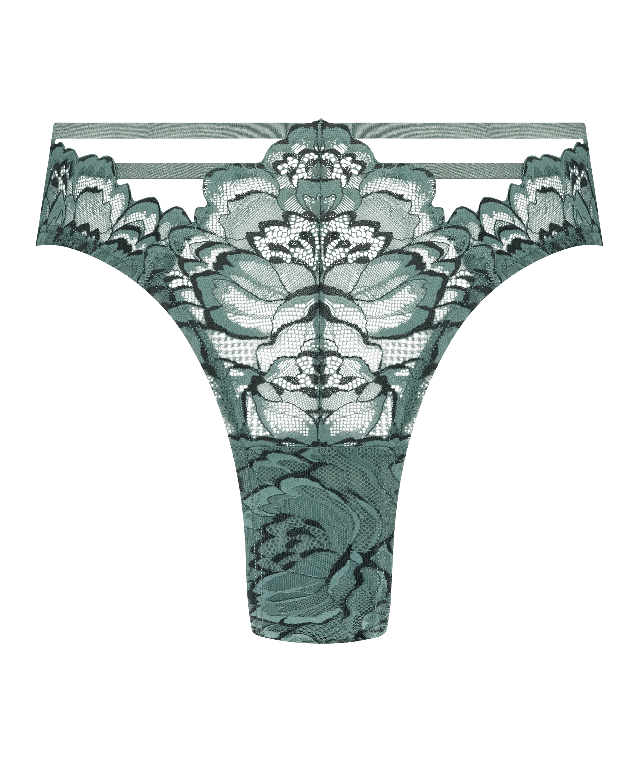 Slip br&eacute;silien Abby, Vert, main