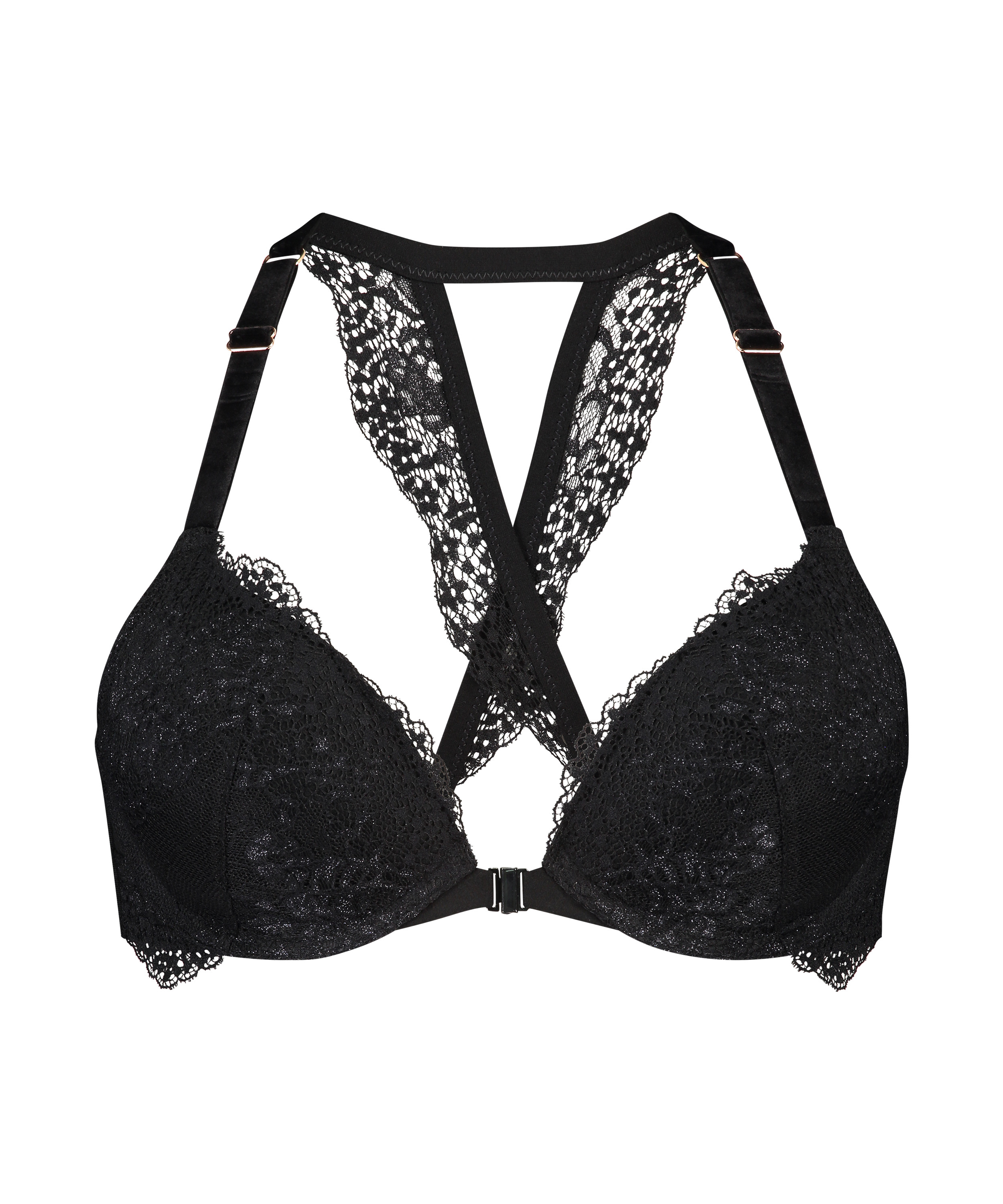 Soutien-gorge à armatures préformé push-up Raine, Noir, main