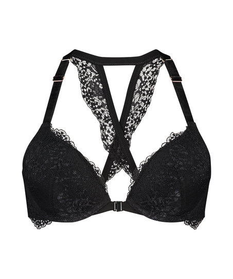 Soutien-gorge à armatures préformé push-up Raine, Noir