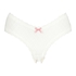 Slip br&eacute;silien V-shape mesh, Blanc