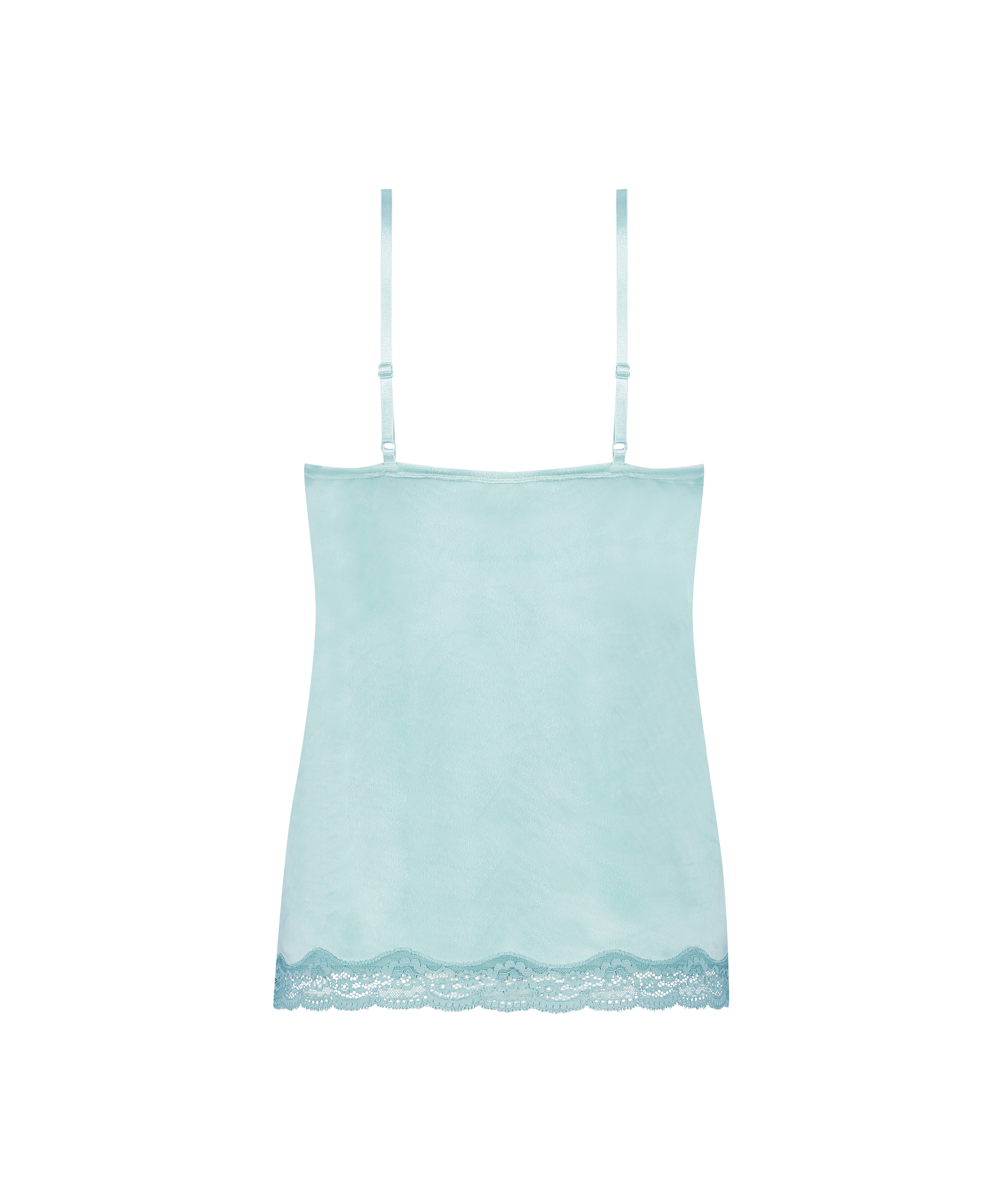Cami top Velours Lace, Groen, main